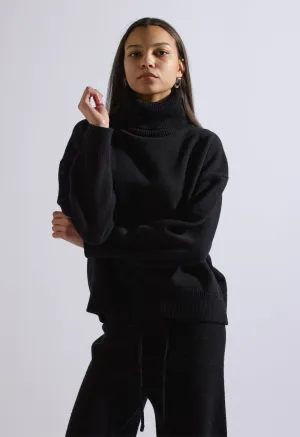 Jessie Wool Sweater Black Set