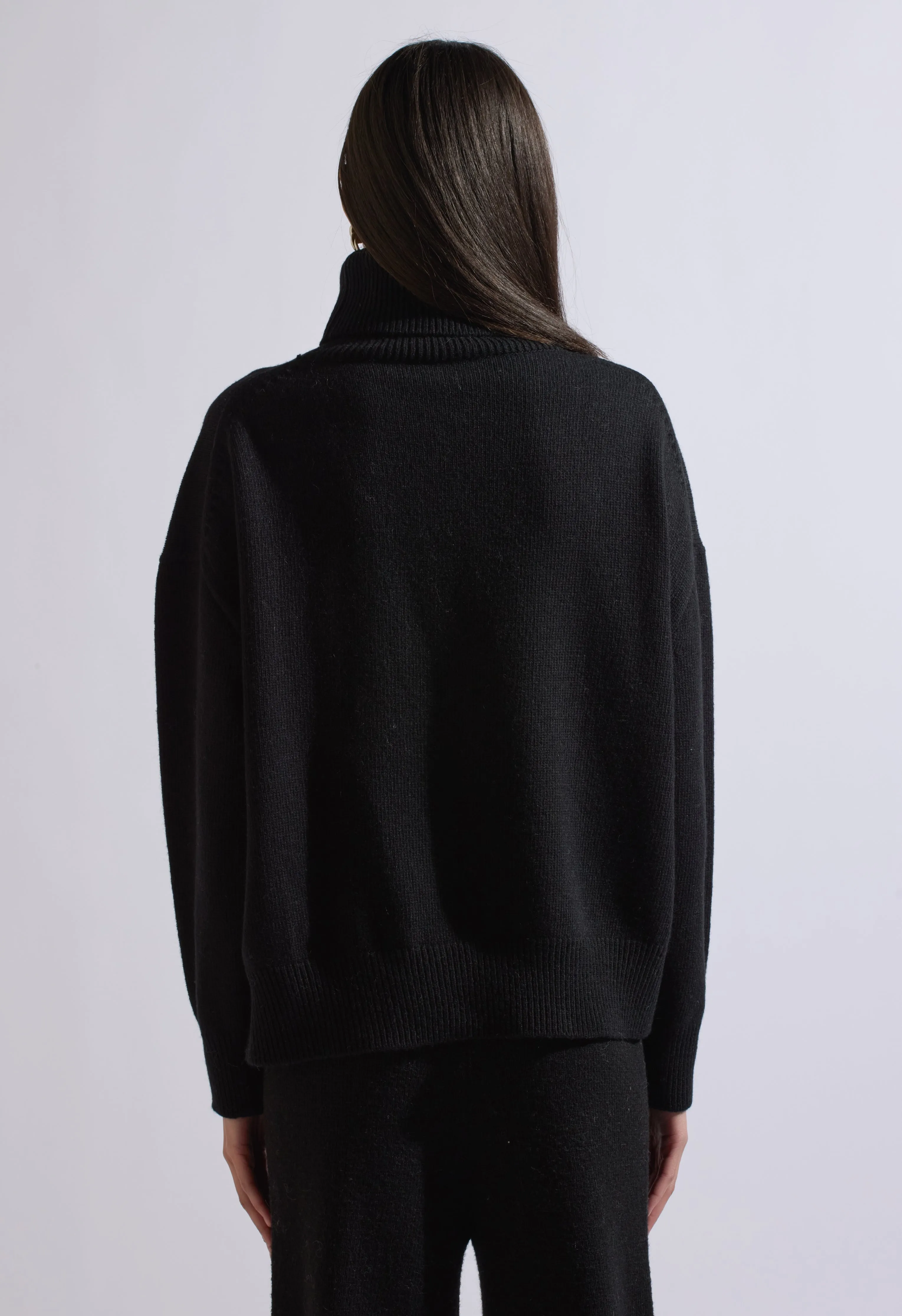 Jessie Wool Sweater Black Set