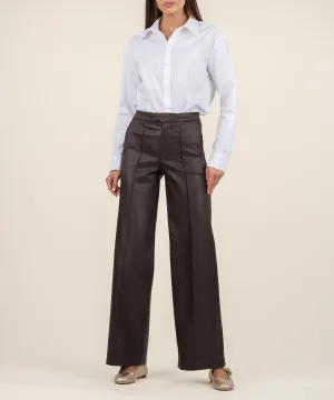 Jodi Coated High Rise Wide Leg - FINAL SALE