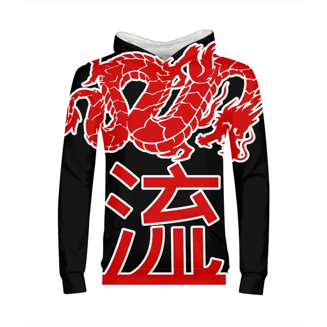 Kanji Japanese dragon Kids All-Over Print Hoodie