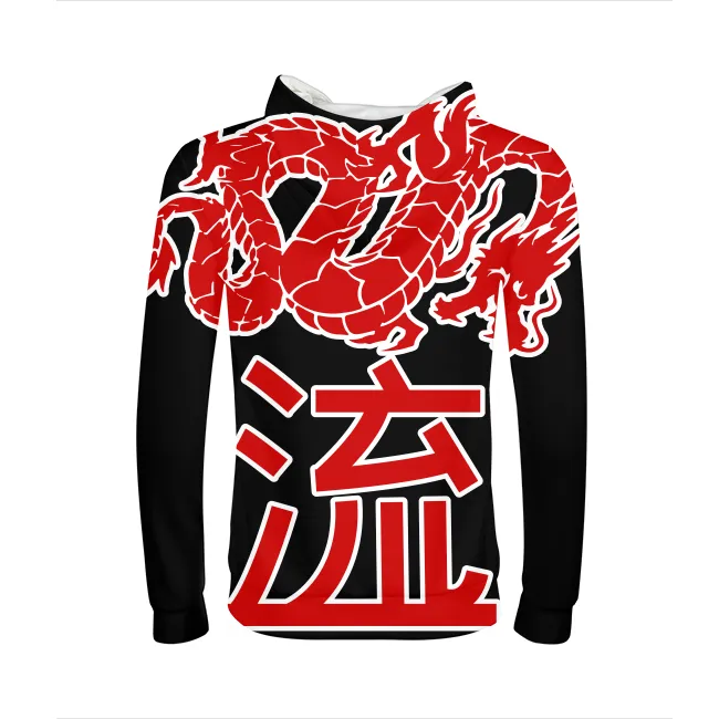Kanji Japanese dragon Kids All-Over Print Hoodie