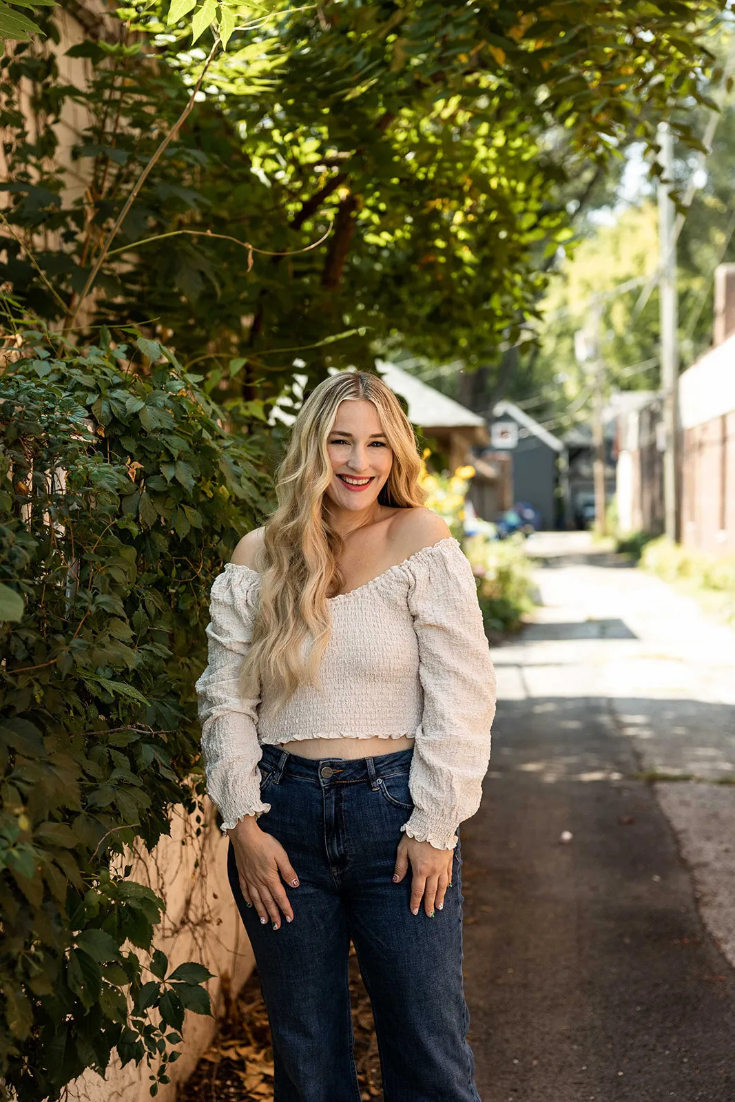 kayson top in cream