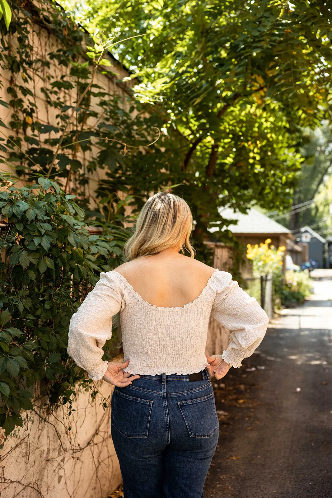 kayson top in cream
