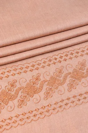 KHAS STORES - Embroidered Shawl-4 Beige