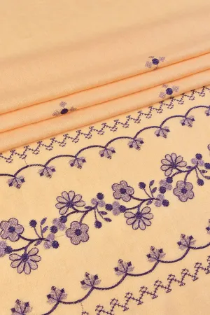 KHAS STORES - Embroidered Shawl-5 Mustard