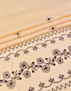 KHAS STORES - Embroidered Shawl-5 Off White
