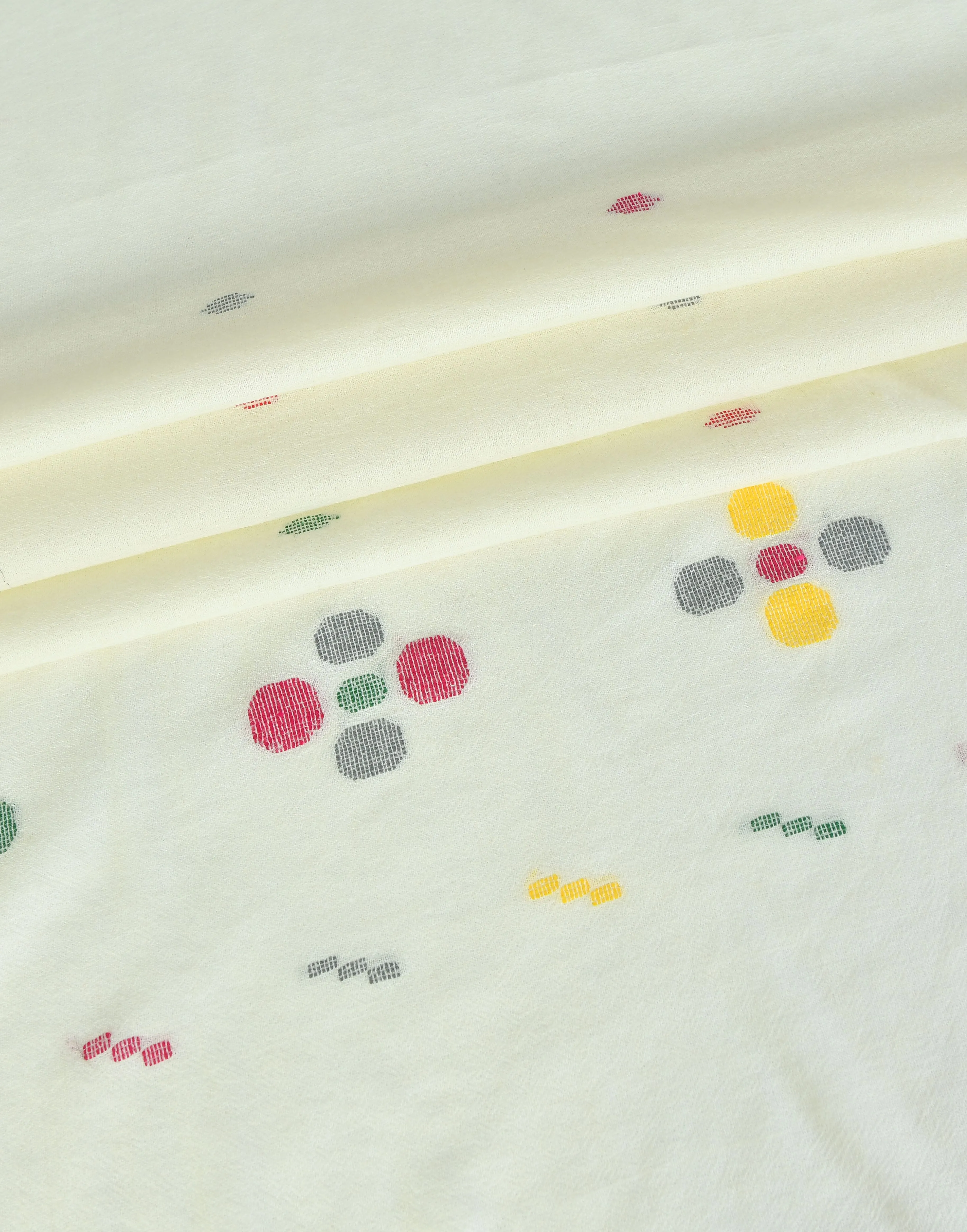 KHAS STORES - Khaddi Embroidered Shawl-5 Off White