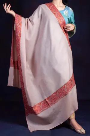 Khudrang Dhoor Daar Sozni Embroidered Shawl