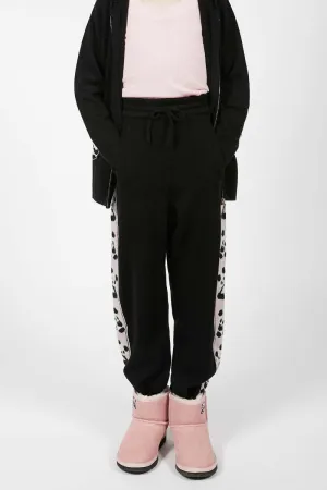 Kids Panda Cashmere Track Pants