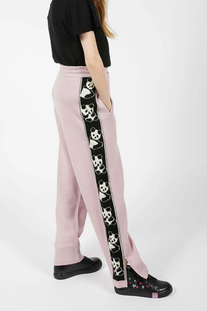 Kids Panda Cashmere Track Pants