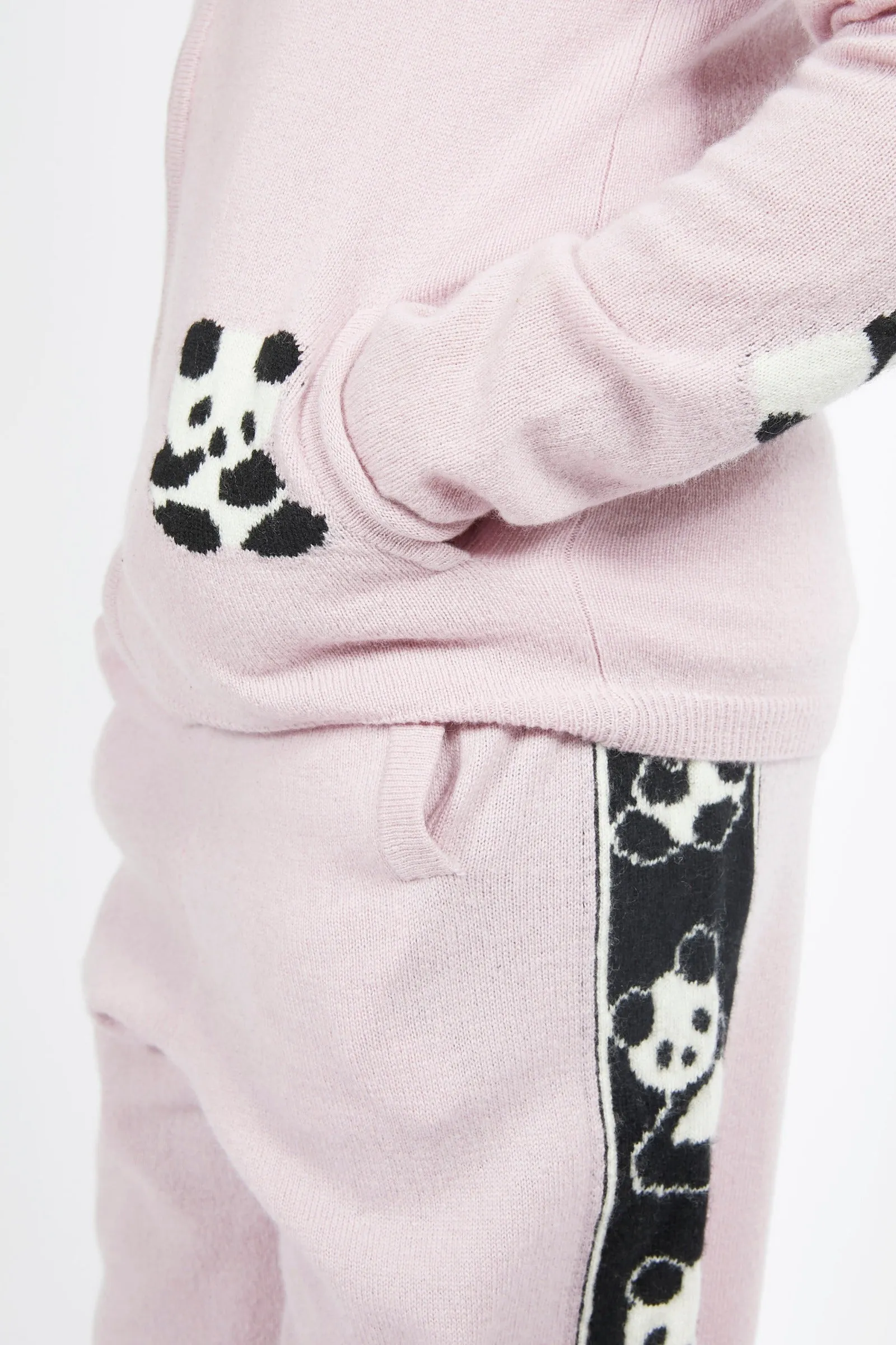 Kids Panda Cashmere Zip Hoodie