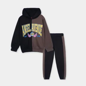 Kids Soft Cotton Graphic Fleece Tracksuit