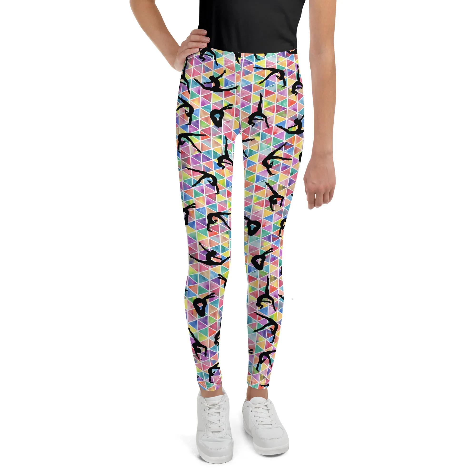 Kids/Youth Geometric Gymnasts Leggings