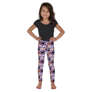 Kids/Youth Purple Dogs Leggings