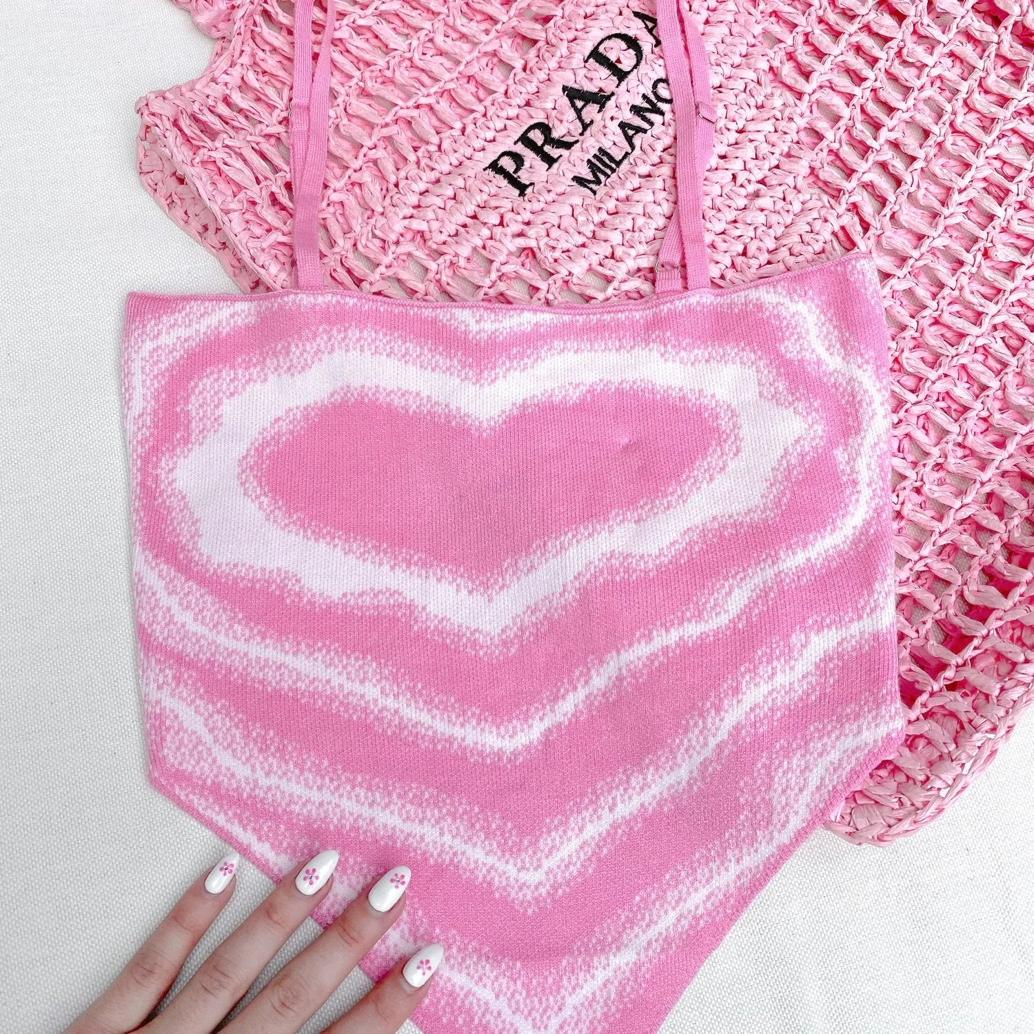 Knit Valentine Top Pink