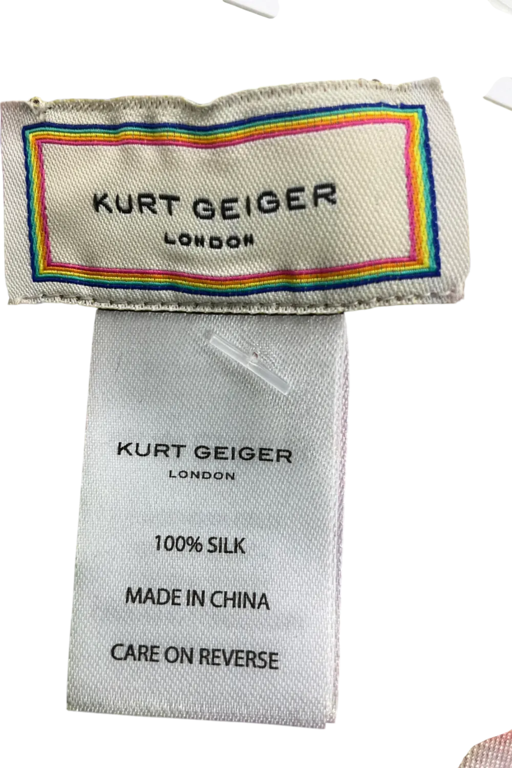 Kurt Geiger Pink Small Bandana Be Kind Scarf