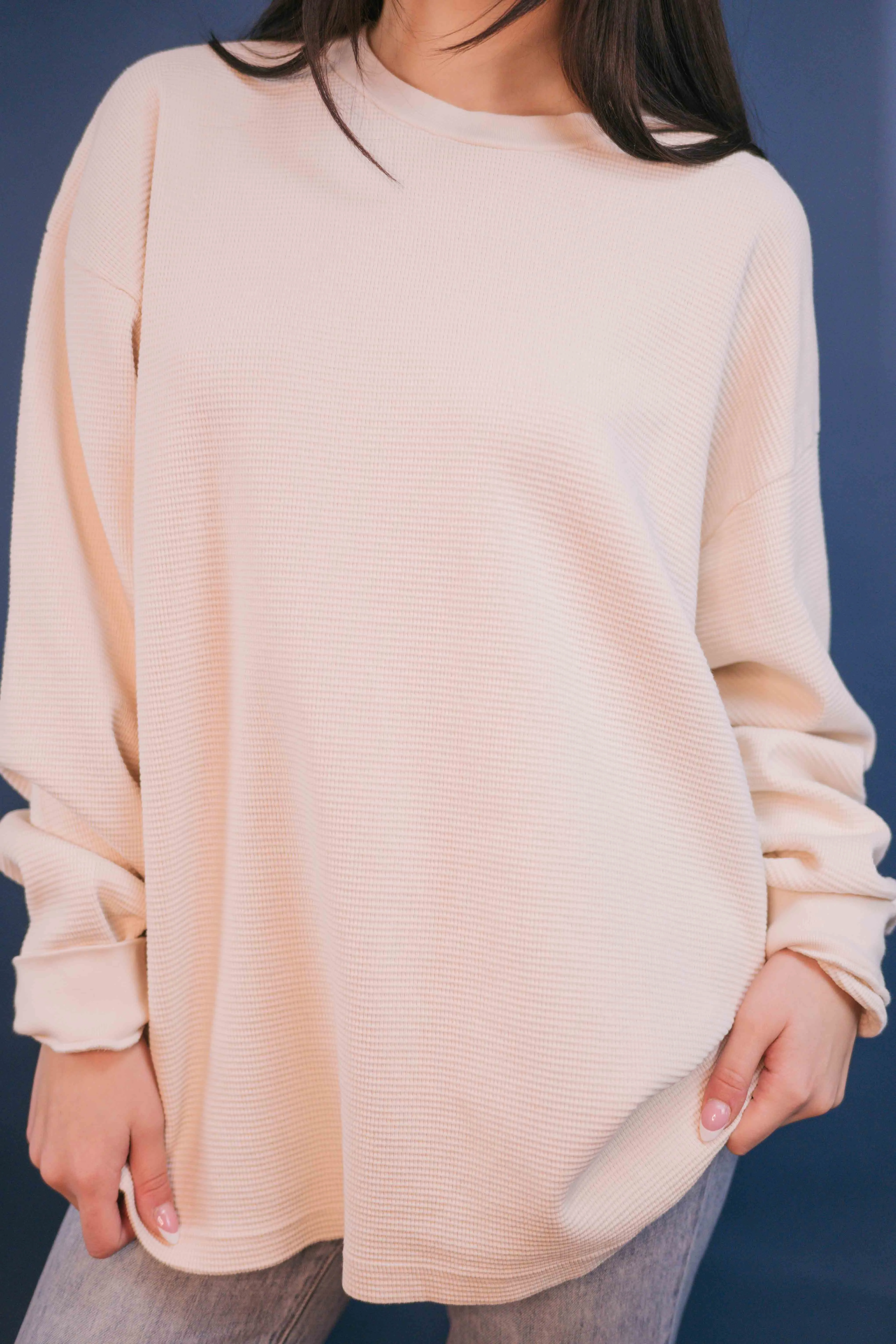 LA Apparel Heavy Thermal Crew Neck