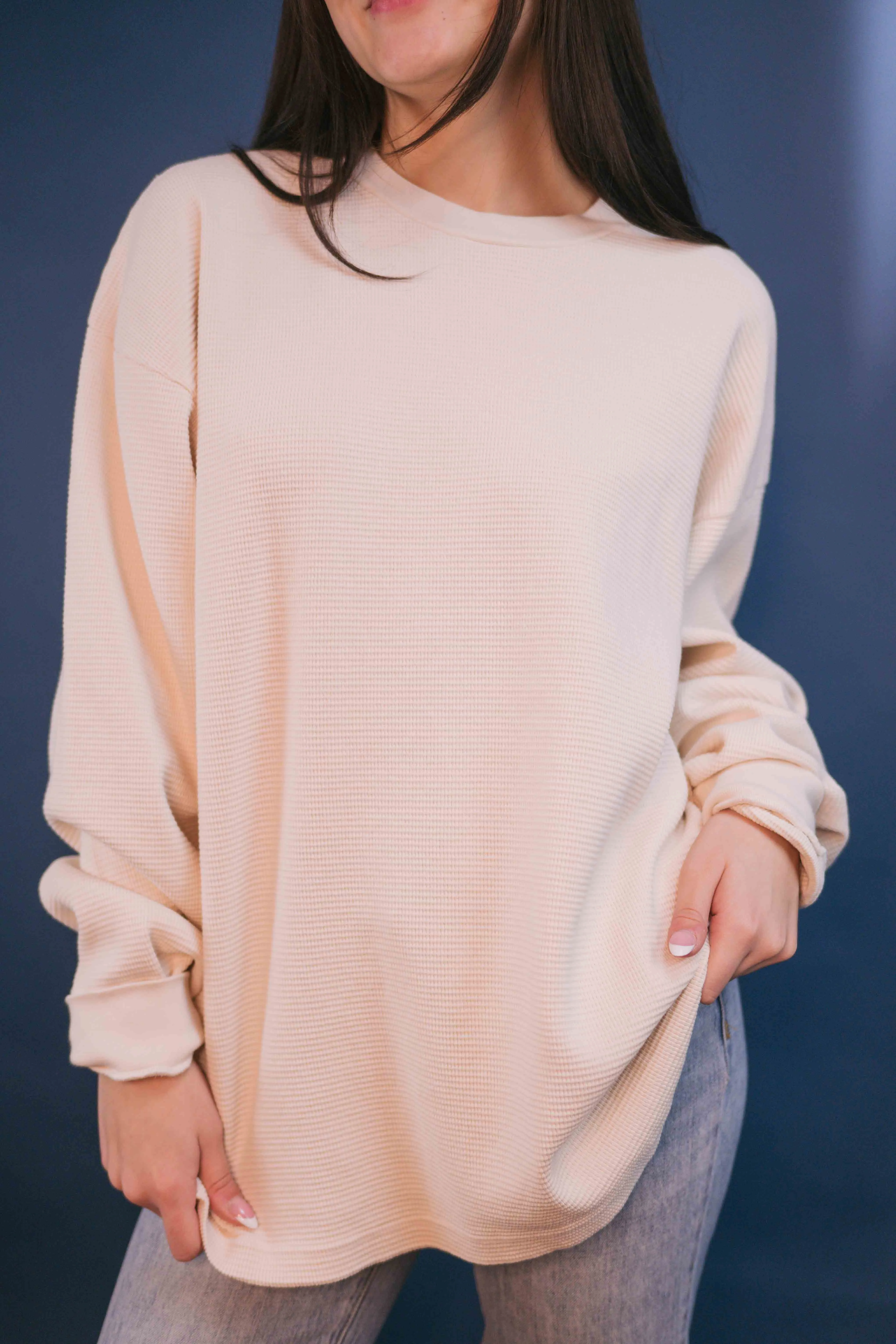 LA Apparel Heavy Thermal Crew Neck