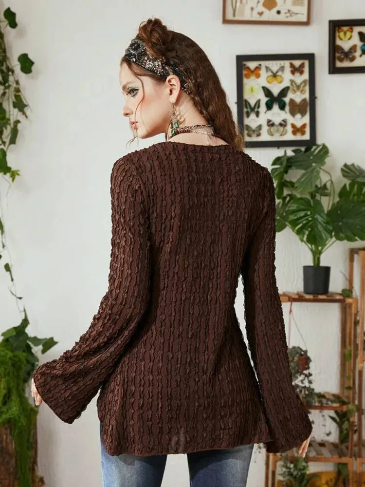 Lace Butterfly Patchwork Cardigan Top