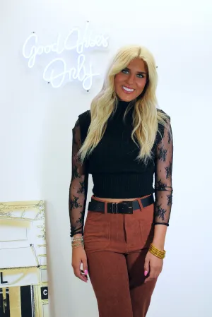 Lace Long Sleeve Top