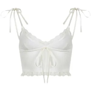 LACE PANEL LOW NECK CAMISOLE UB97012