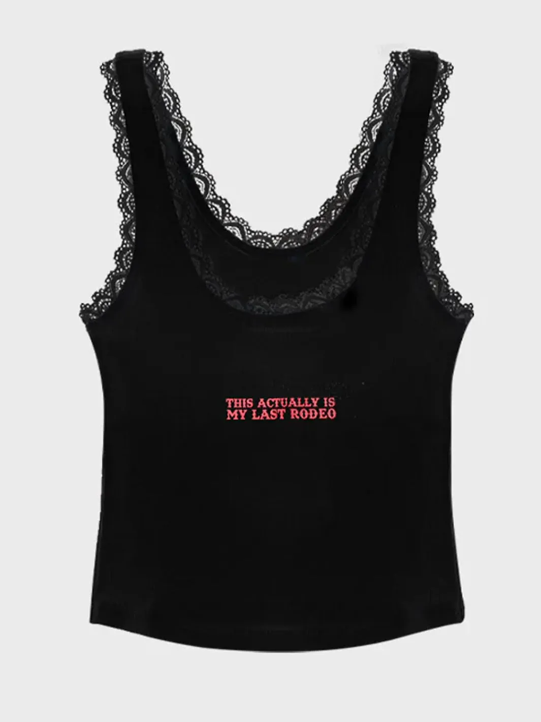 LAST RODEO LOW CROP - VINTAGE BLACK