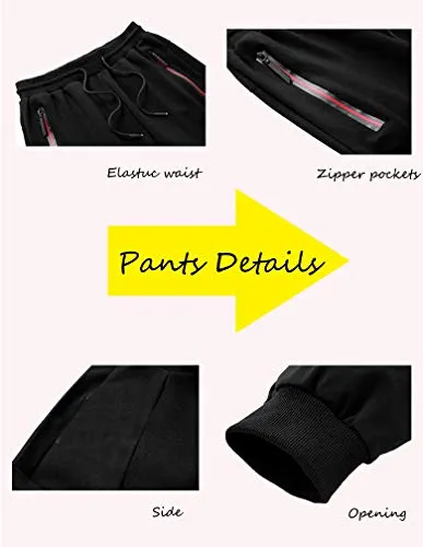 Lavnis Men's Casual Tracksuit Long Sleeve Full Zip Running Jogging Athletic Sports Set Style 2 Black L