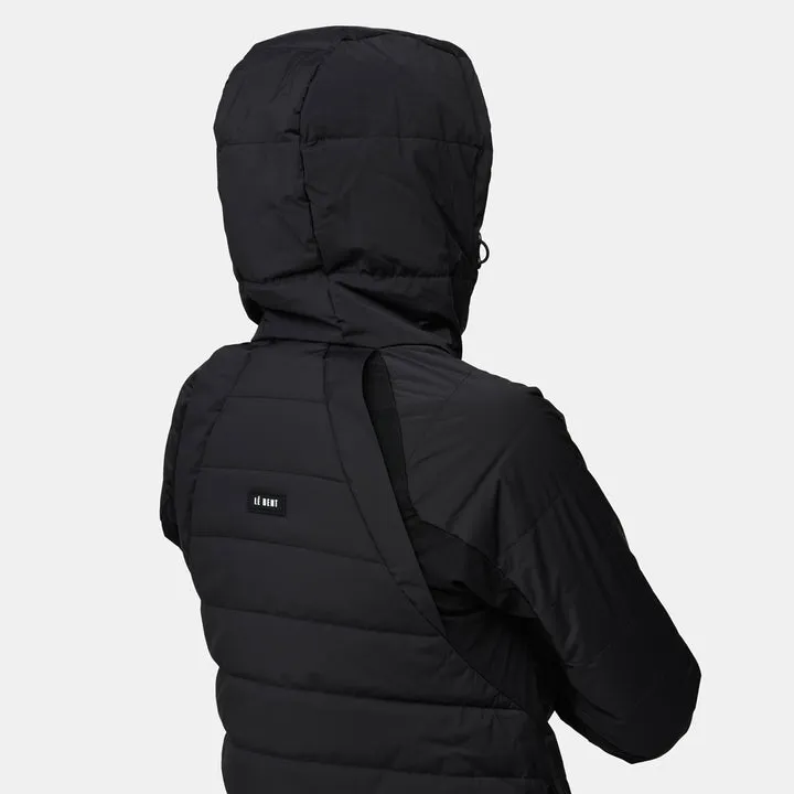 Le Bent Genepi Wool Insulated Hooded Jacket Womens - Black