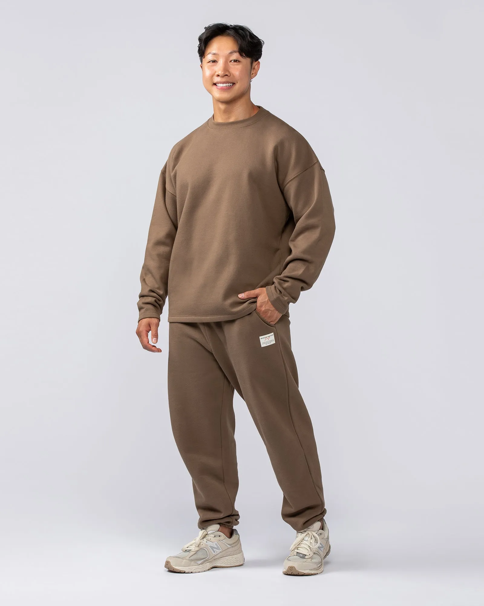 Lee Lem Crew Pullover - Washed Hazelnut