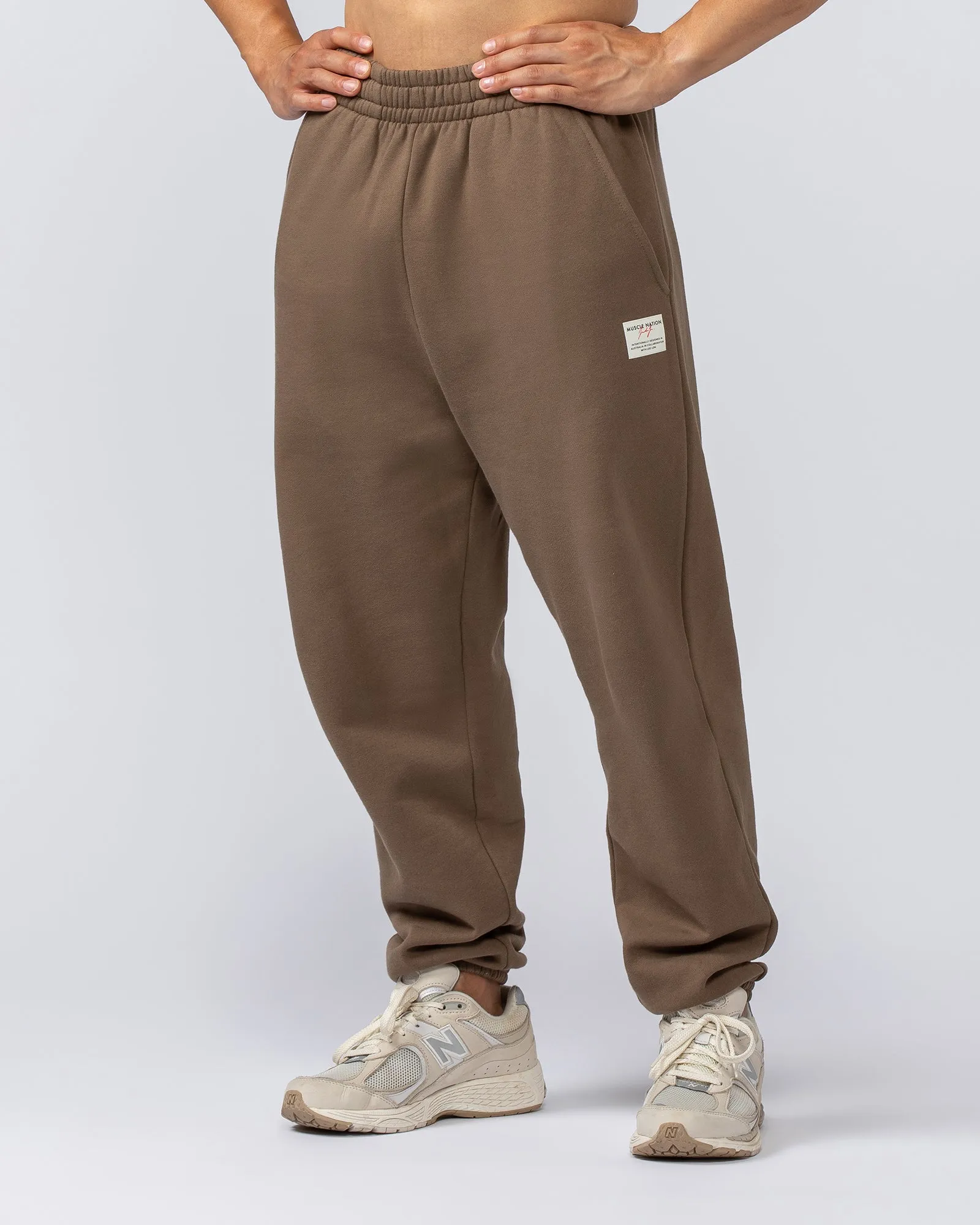 Lee Lem Track Pants - Washed Hazelnut