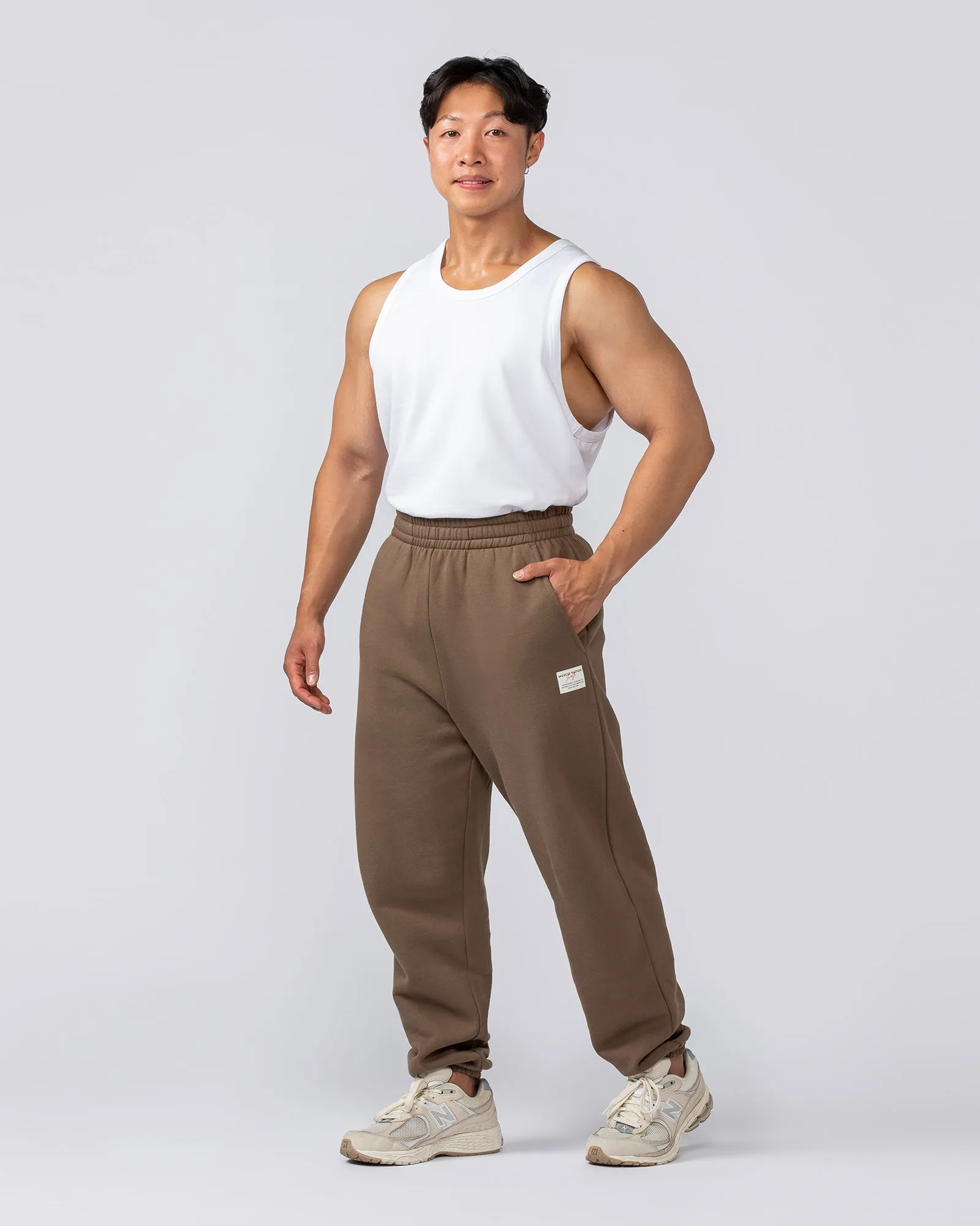 Lee Lem Track Pants - Washed Hazelnut