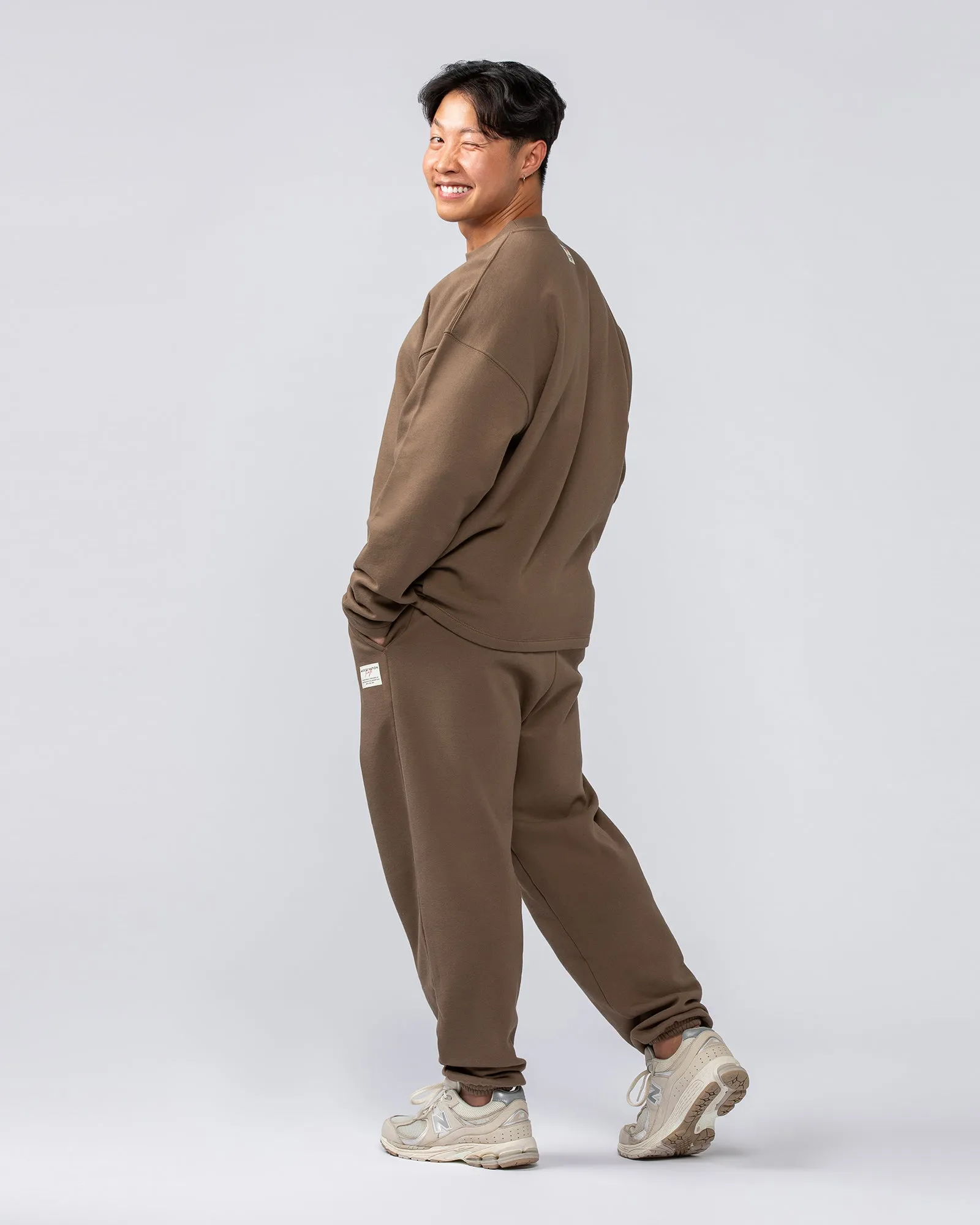 Lee Lem Track Pants - Washed Hazelnut