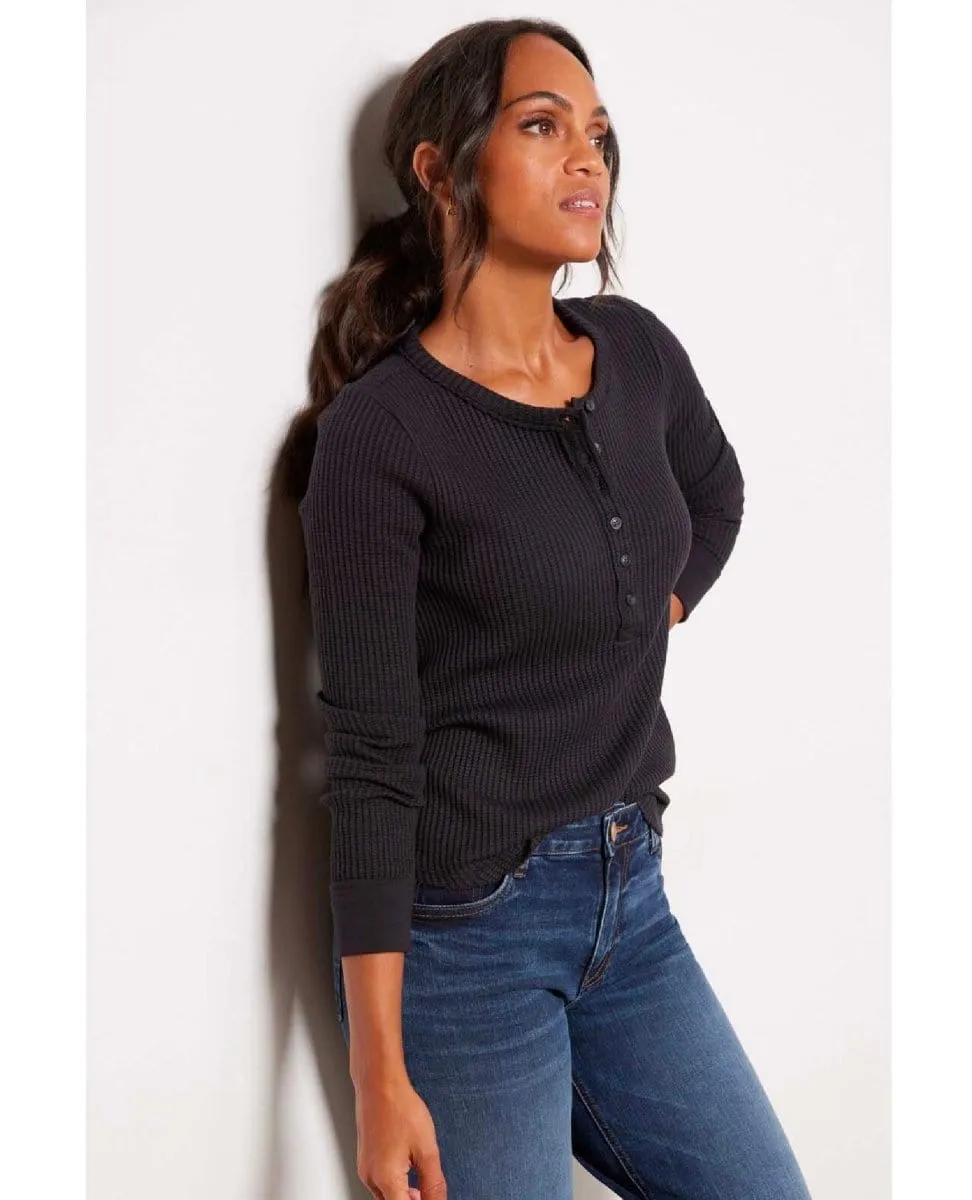 Legend Apres Waffle Henley Charcoal Heather