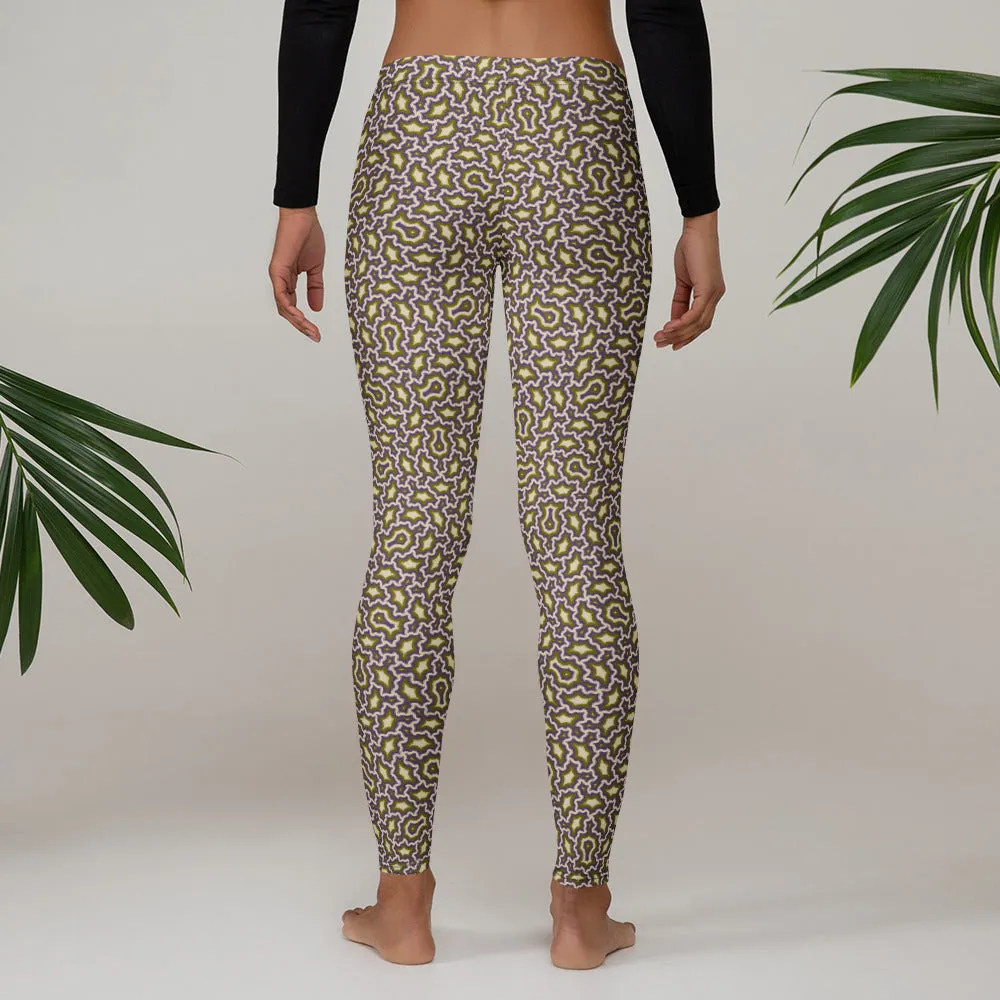 Leggings Geometric Pattern – Angelic Mexicana Purple Gold