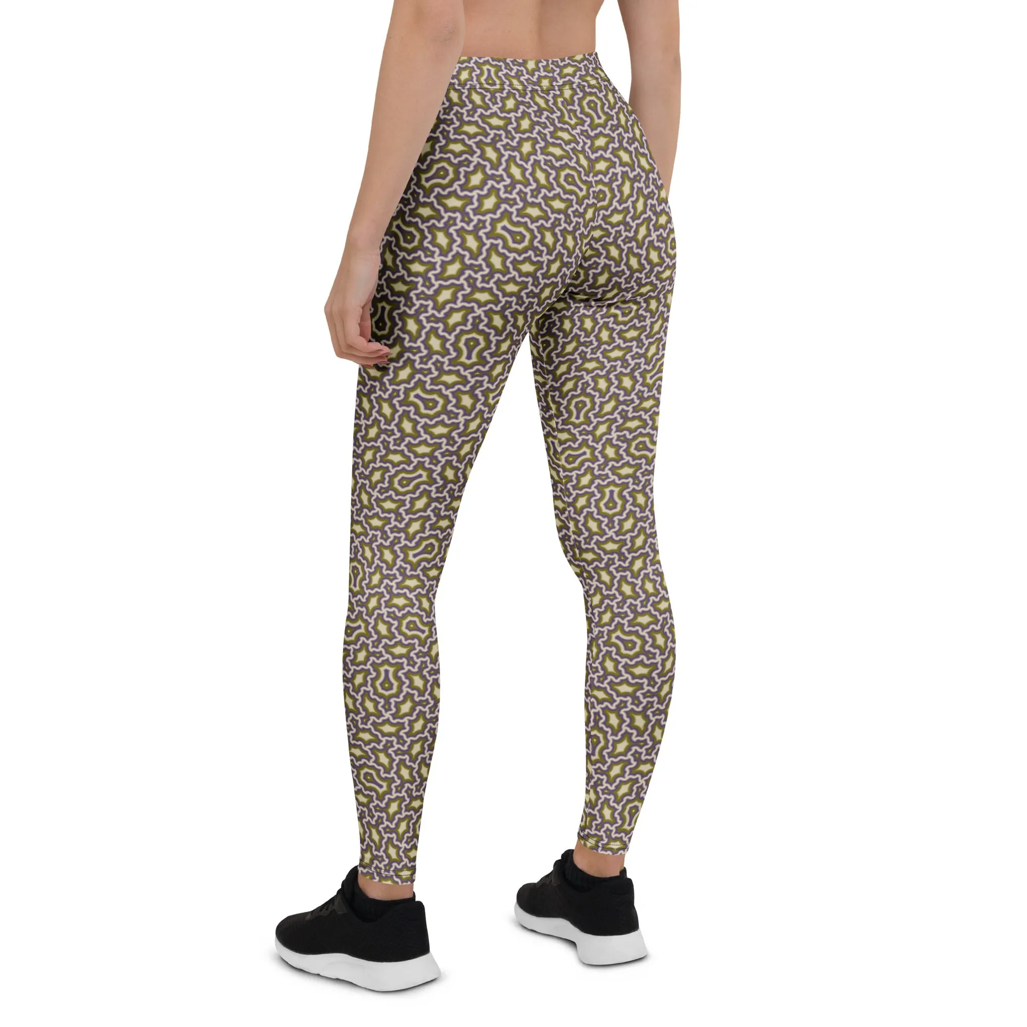 Leggings Geometric Pattern – Angelic Mexicana Purple Gold