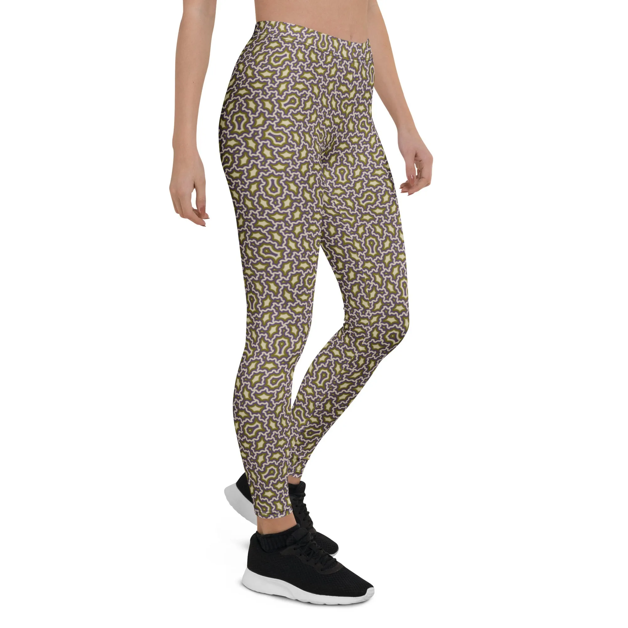 Leggings Geometric Pattern – Angelic Mexicana Purple Gold
