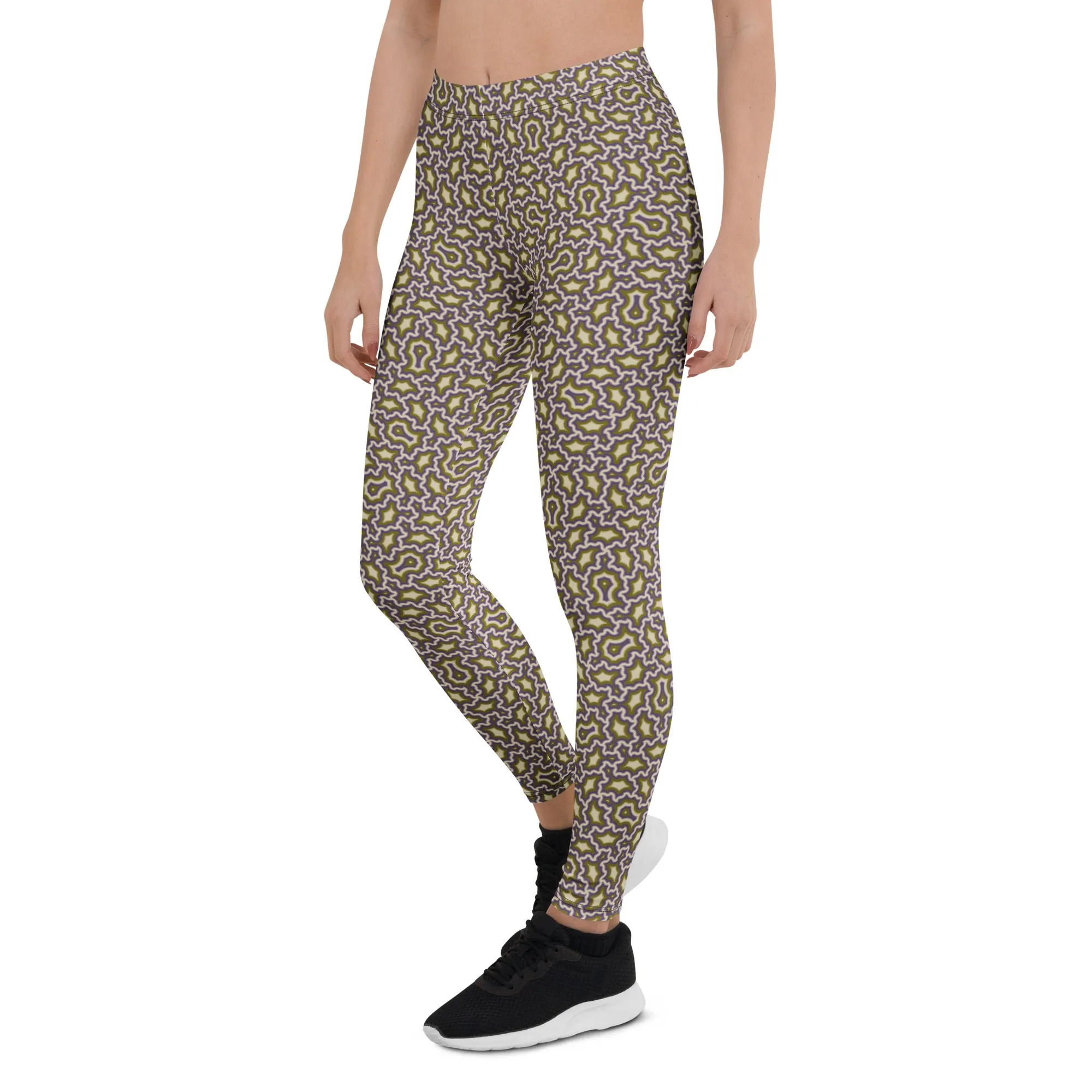 Leggings Geometric Pattern – Angelic Mexicana Purple Gold