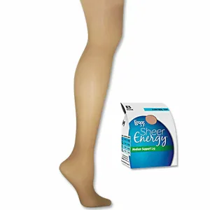 L'eggs Women's Sheer Energy Control Top Toe Pantyhose