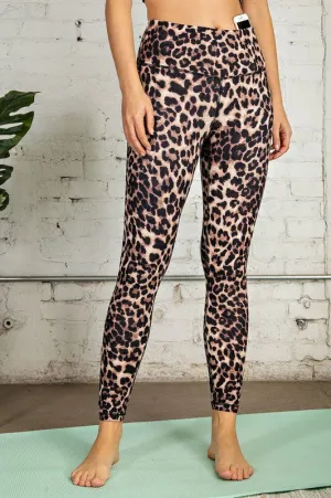 Leopard Leggings - Brown