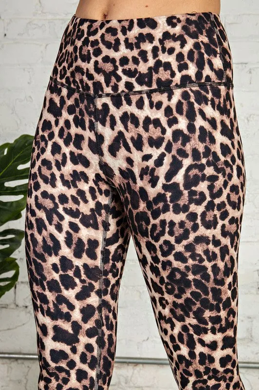 Leopard Leggings - Brown