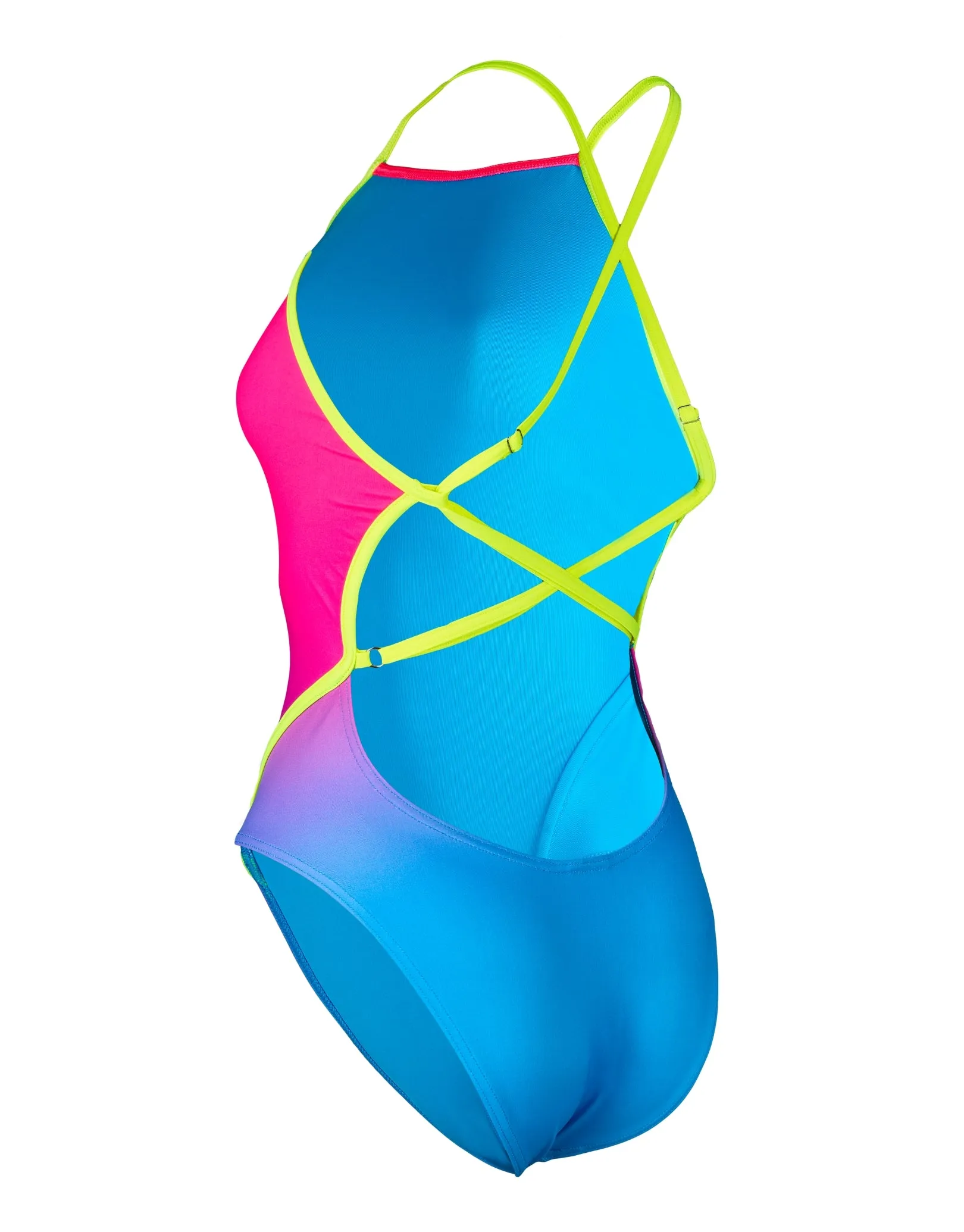 Limited Edition Essential Diamond Back Swimsuit - Multi/Yellow