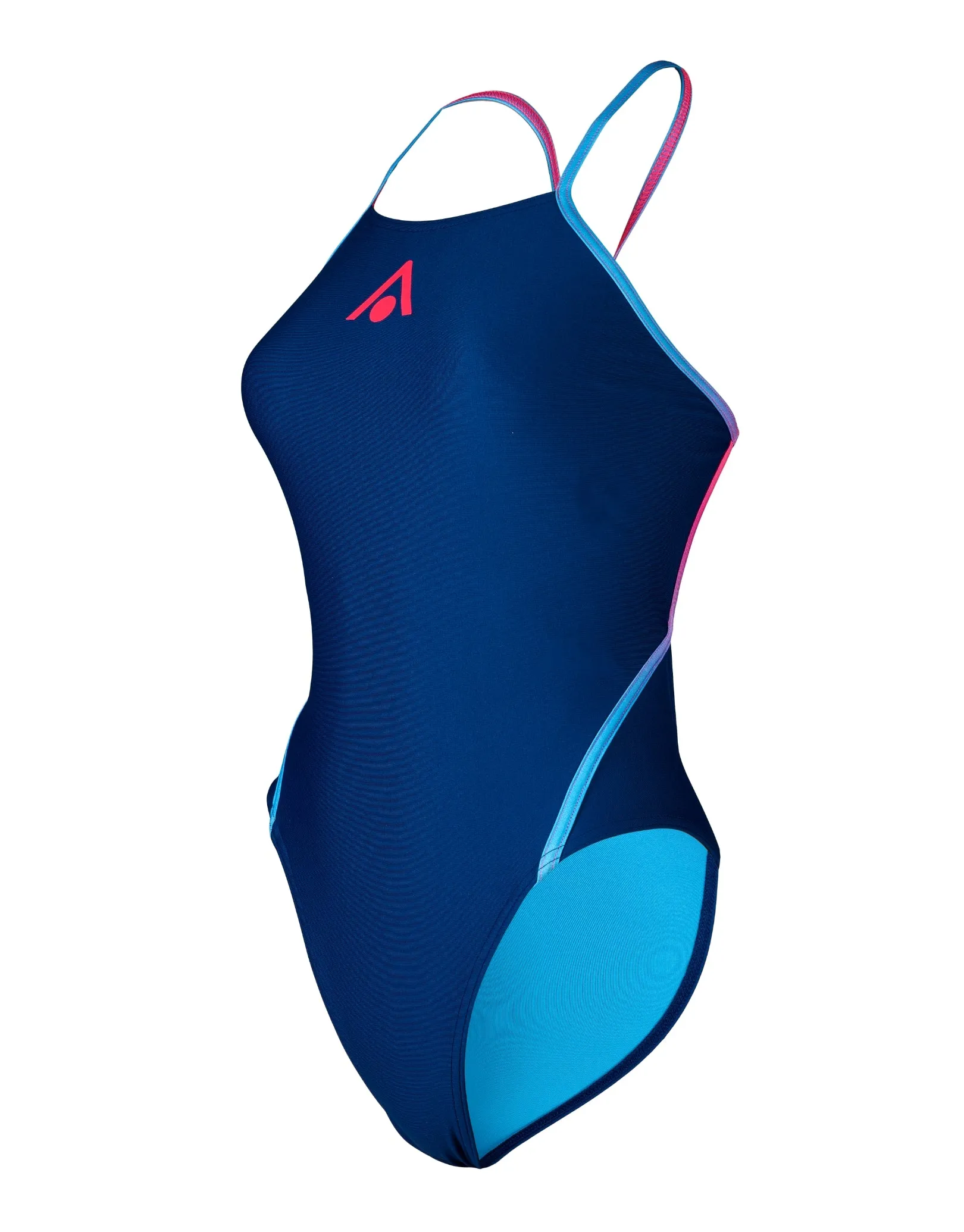 Limited Edition Essential Diamond Back Swimsuit - Navy/Pink