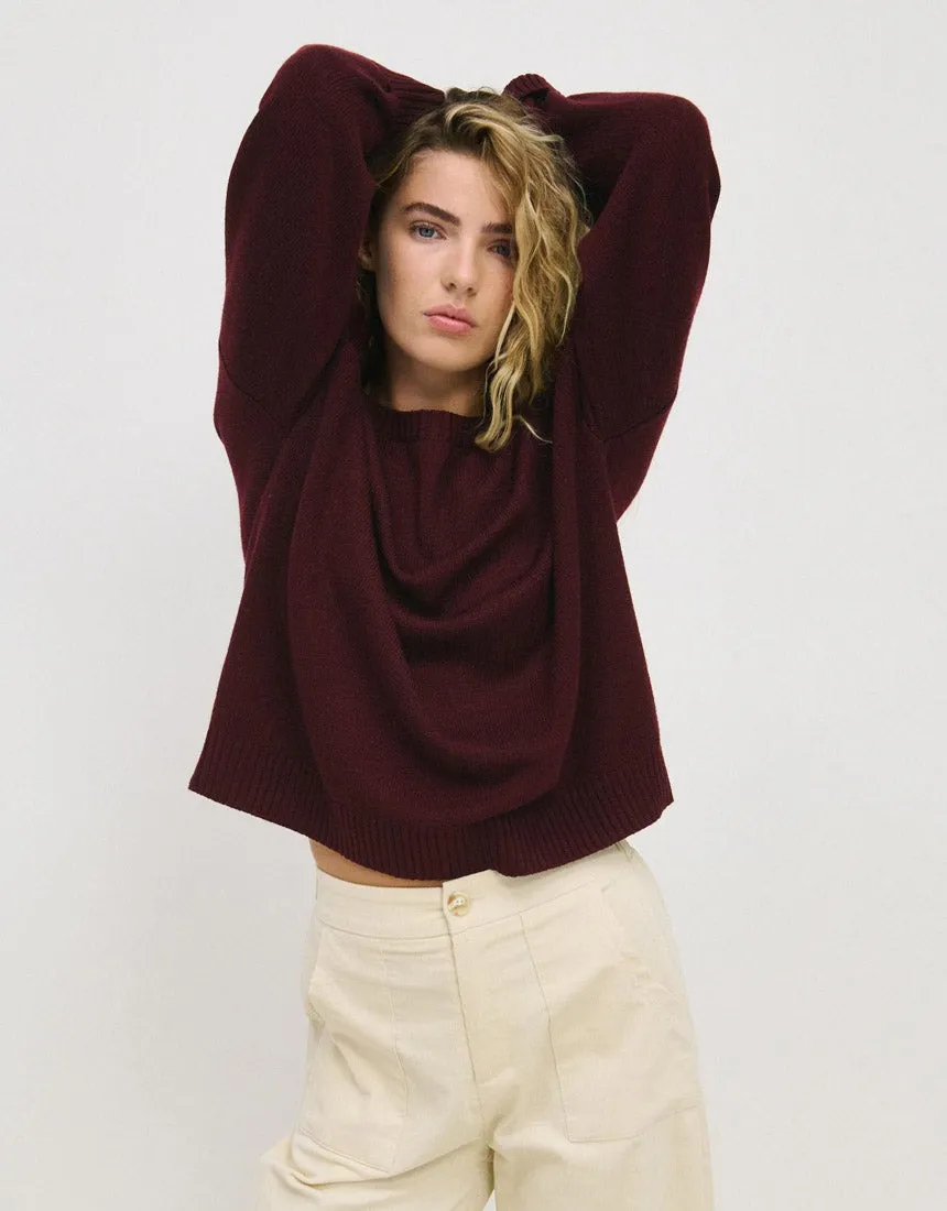 Little Lies Victoria Jumper - Port