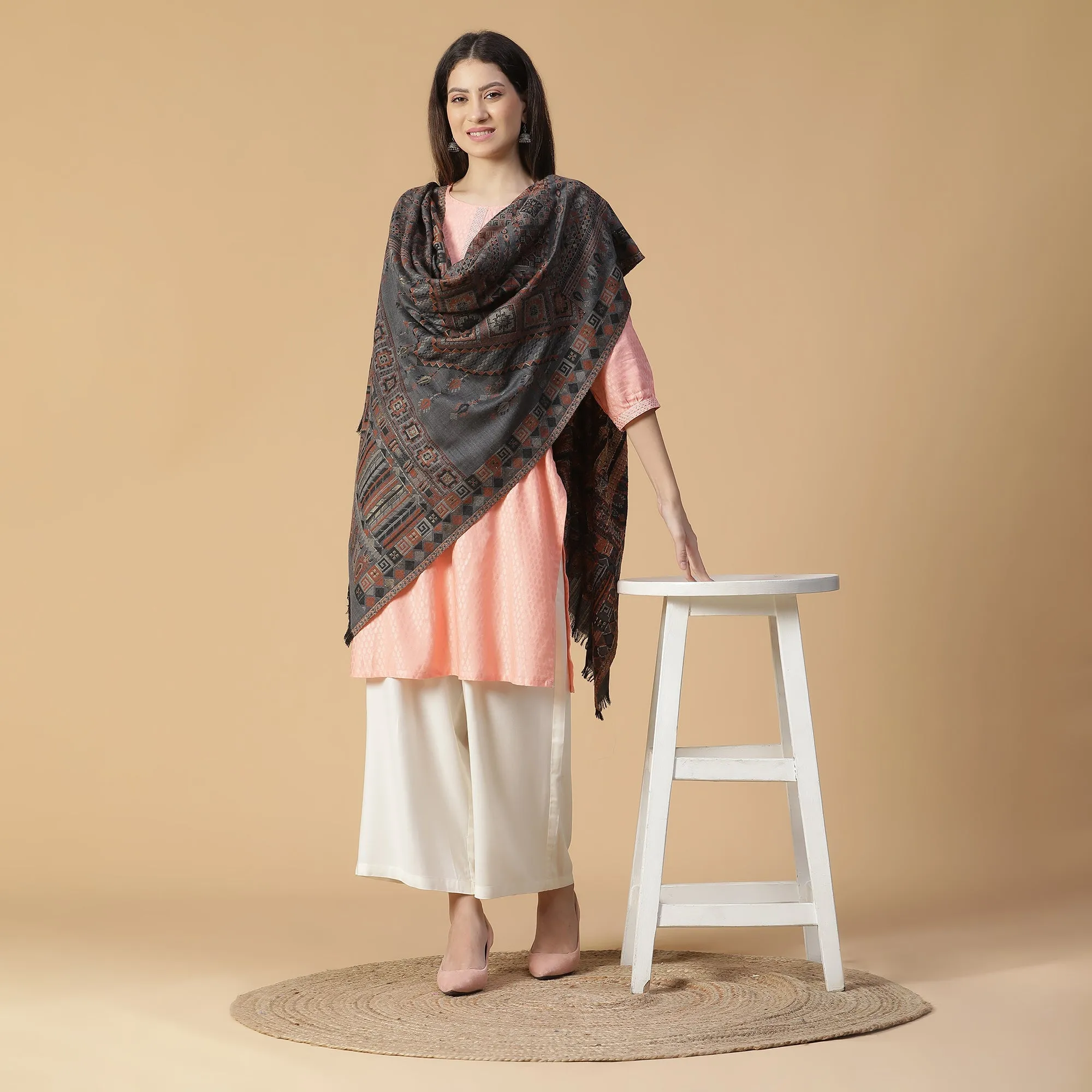 Liya Woven Design Kani Shawl