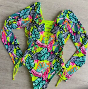Long Sleeve Adjustable Swimsuit