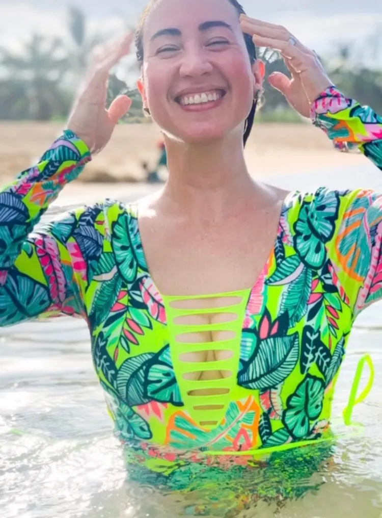 Long Sleeve Adjustable Swimsuit