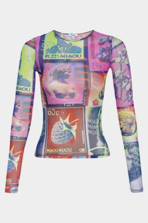 Long Sleeve Tee in Thermal Stamp
