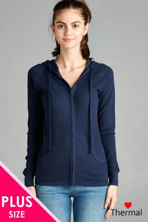 Long Sleeve Thermal Hoodie Jacket