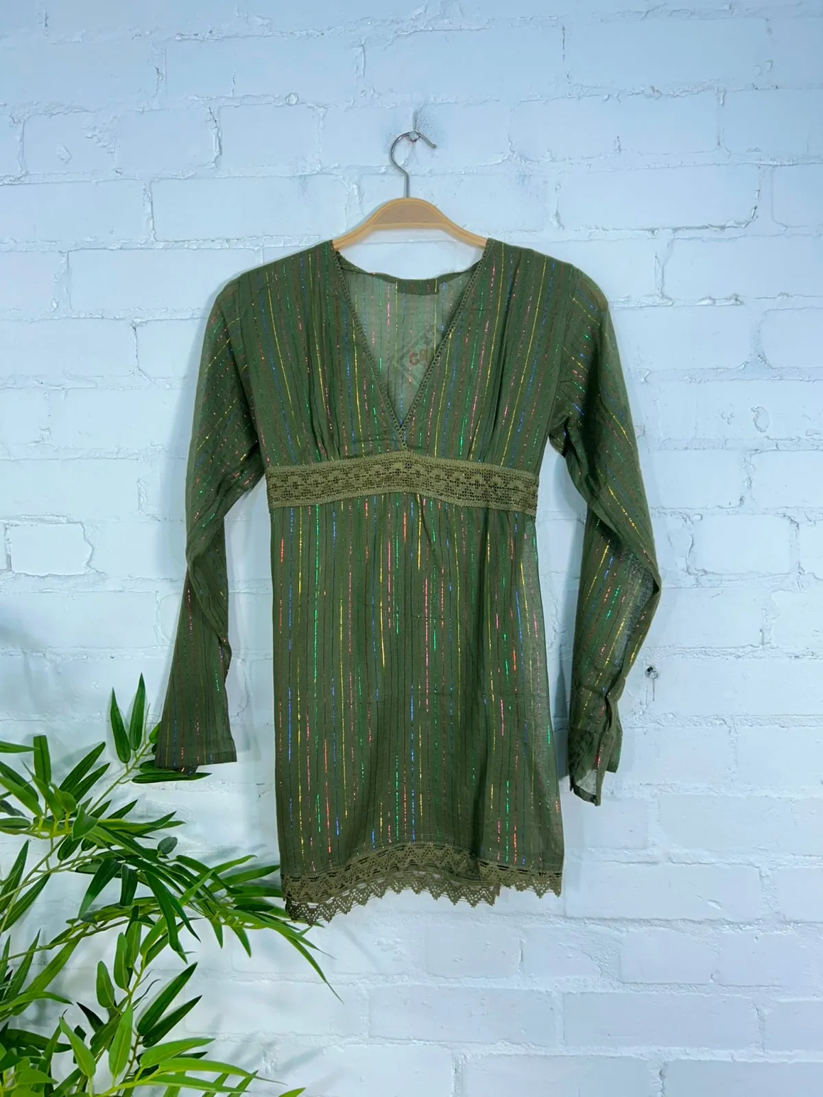 Long Sleeve Tie Back Top