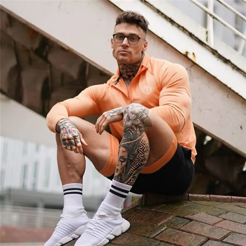 Long-sleeved Camouflage Fitness Spring Self-cultivation T-shirt Leisure Gym Fitness Quick-drying Sports Fashion Tops